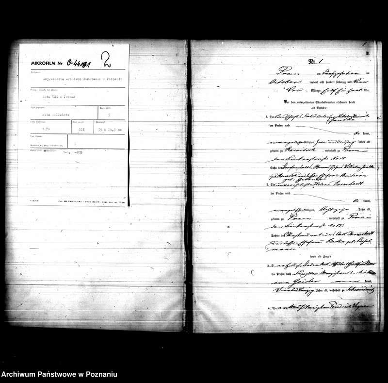 Obraz 3 z jednostki "Księga małżeństw"