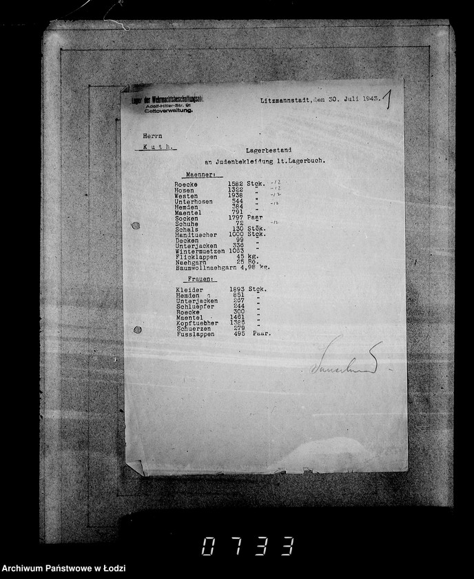 image.from.unit.number "Sonderkonto 12300 Judenbekleidung"