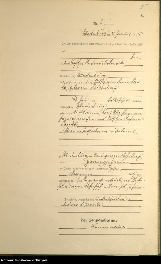 image.from.unit.number "Sterbe-Haupt-Register Nr 1 - 93"