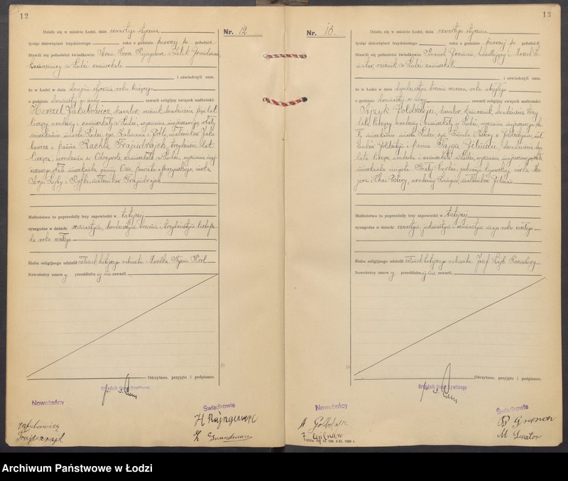 Obraz 9 z jednostki "Akta małżeństw od numeru 1 do numeru 692"