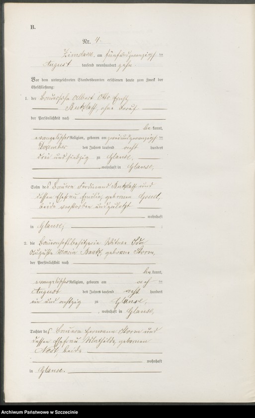 Obraz 10 z jednostki "Heiratsregister"