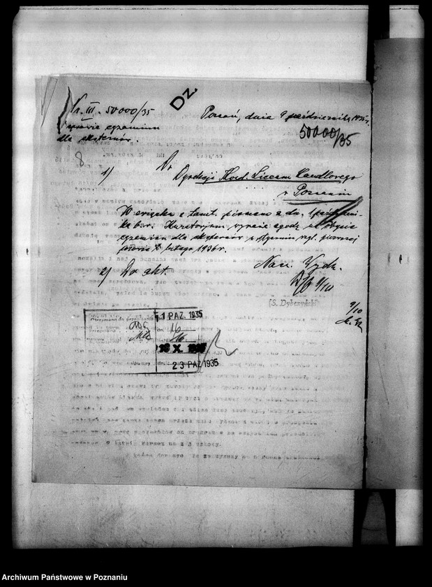 Obraz 11 z jednostki "Liceum Handlowe Koedukacyjne Izby Przemysłowo-Handlowej- Poznań [lista abiturientów i eksternistów]"