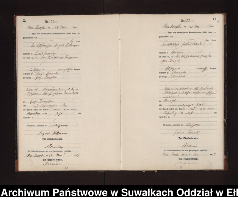 image.from.unit.number "Sterbe-Neben-Register des Preussischen Standes-Amtes Gross Konopken Kreis Loetzen"