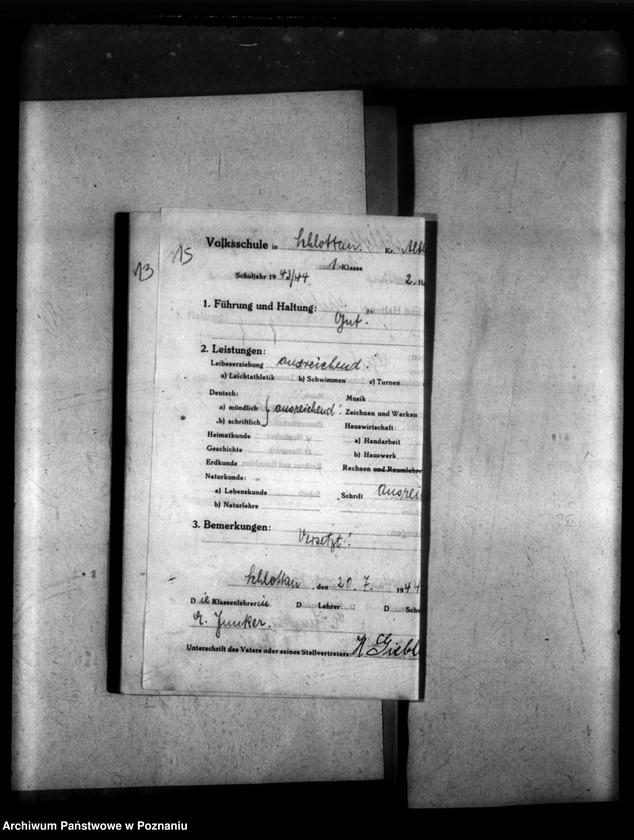 Obraz 19 z jednostki "[Akta personalne wychowanka Josefa Friedricha, ur. 9 VI 1936]."