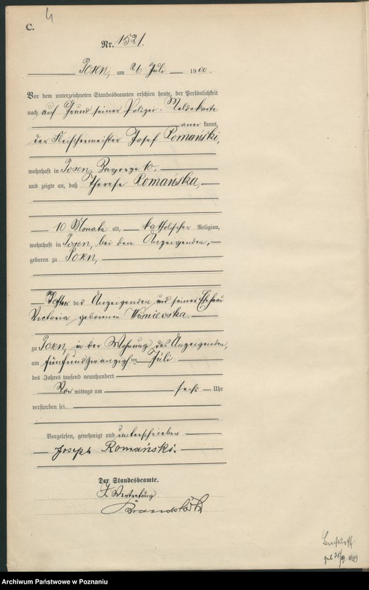 Obraz 7 z jednostki "Księga miejscowa zgonów"