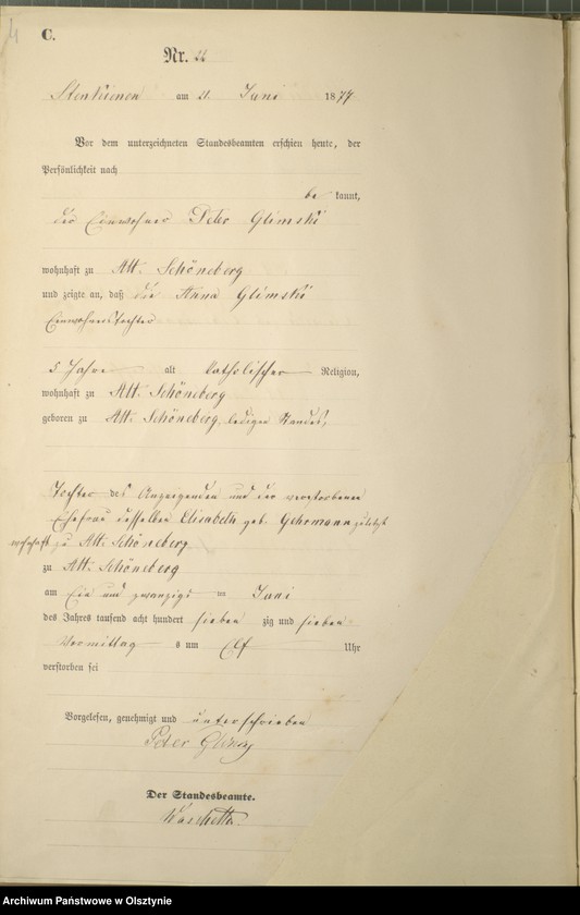 image.from.unit.number "Sterbe-Haupt-Register Nr 19 - 52,65 - 68,71 - 76"