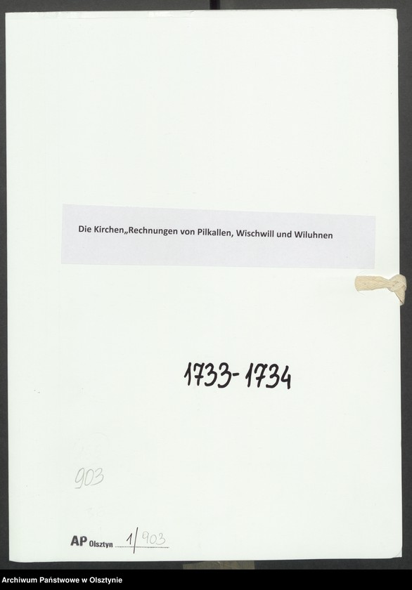 image.from.unit.number "Die Kirchen„Rechnungen von Pilkallen, Wischwill und Wiluhnen"