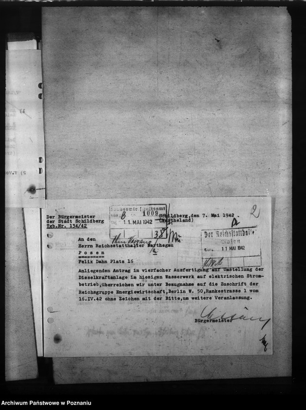 Obraz 6 z jednostki "Wasserwerk der Stadt Schildberg - Ostrzeszów, Kr. Kempen - Kępno"