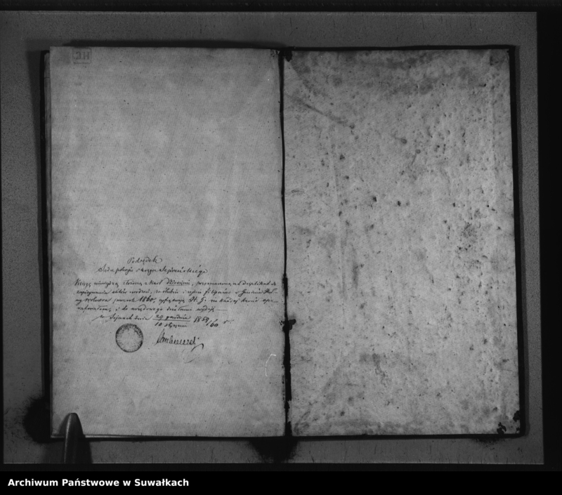 image.from.unit.number "Duplikat Aktow Urodzonych , Zmarłych i Zaślubionych Sekty Filiponów Gminy Hołny Wolmera na rok 1860"