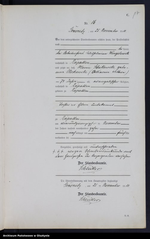 image.from.unit.number "Sterbe-Neben-Register Nr 1 - 20"