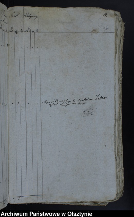image.from.unit.number "Jahr Rechnung aller Einnahme und Ausgabe der Jäskendorffschen Kirche"
