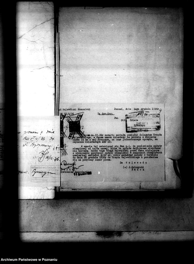 image.from.unit.number "Majętności Pyszczyn powiatu bydgoskiego wydzielenie zastrzeżonych parcel"