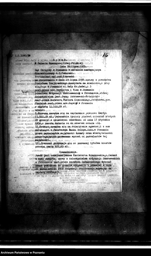 Obraz 20 z jednostki "/Parcelacja prywatna majątku Konary powiatu wągrowieckiego/"