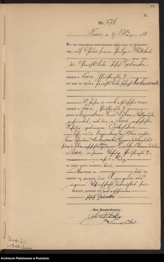 Obraz 16 z jednostki "Księga zgonów tom II"