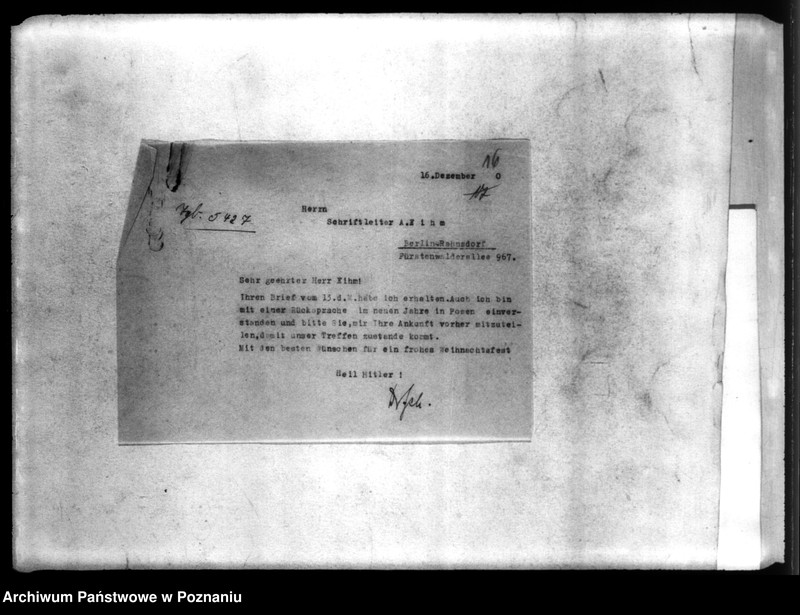 Obraz 20 z jednostki "Korespondencja w sprawie przewożenia zwłok Niemców, którzy zginęli w 1939 roku oraz w sprawie samochodu i w sprawie wynagrodzenia szoferów za pracę"