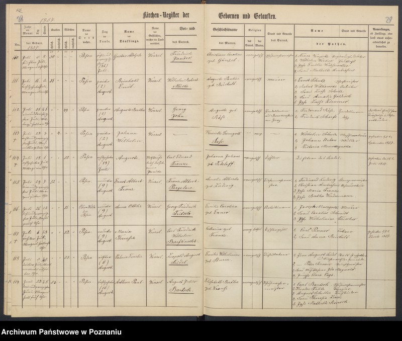 Obraz 18 z jednostki "[Akta urodzeń i chrztów, ślubów, zgonów]"