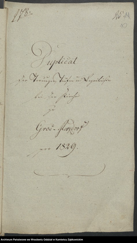 image.from.unit.number "Amtsgericht Schweidnitz Duplicate der Kirchenbücher von Gross Märzdorf"