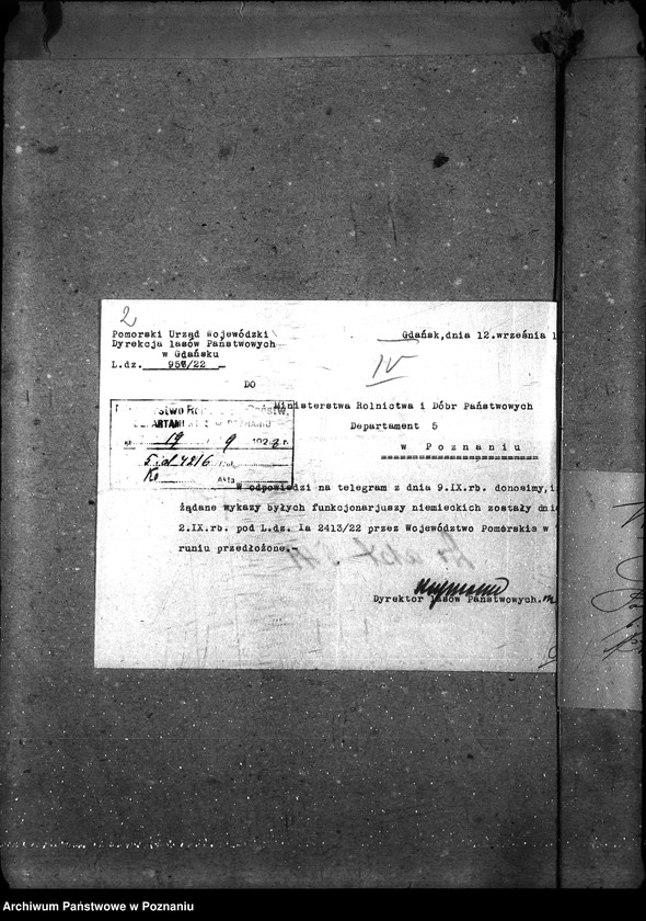 Obraz 7 z jednostki "Sprawy osobowe - ogólne Byli urzędnicy niemieccy - personalne"