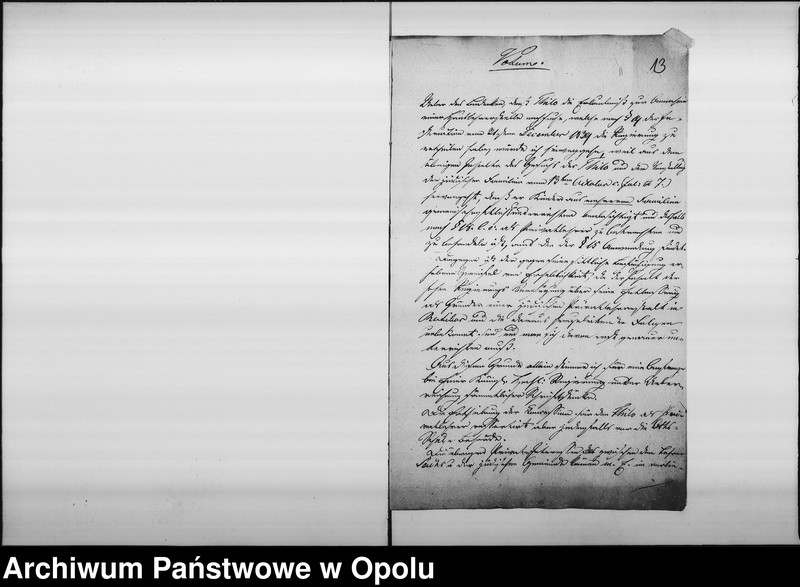 Obraz 13 z jednostki "Acta des Magistrats zu Oppeln betreffend: die Ertheilung von Concessionen an jüdische Privatlehrer de Anno 1842"