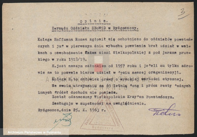 Obraz 16 z jednostki "Życiorysy powstańców wielkopolskich: H - tom ll /Hoffmann Roman - Hytry Stanisław/."