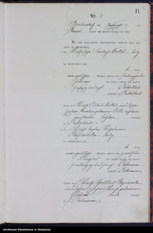 image.from.unit.number "Heiraths-Haupt-Register Nr 1 - 40"