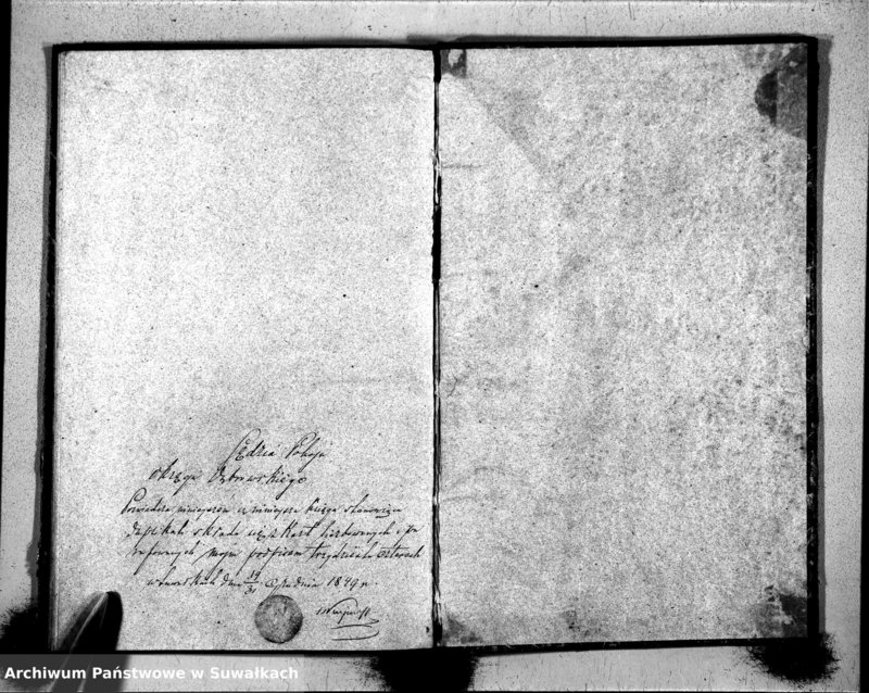 image.from.unit.number "Duplicat Akt Urzędnika Stanu Cywilnego Wyznania Filipońskiego Gminy Kuków Urodzonych, Zaślubionych i Umarłych w roku 1849"