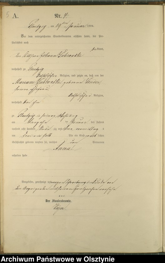 image.from.unit.number "Geburts-Haupt-Regitsre Nr 1 - 50"