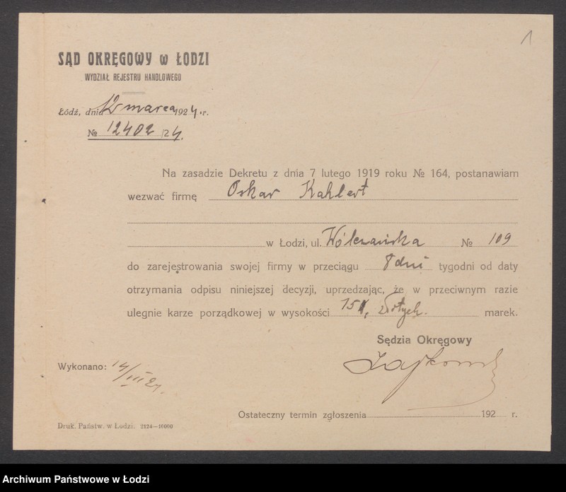 Obraz 3 z jednostki "Oskar Kahler- szlifirnia szkła i luster"