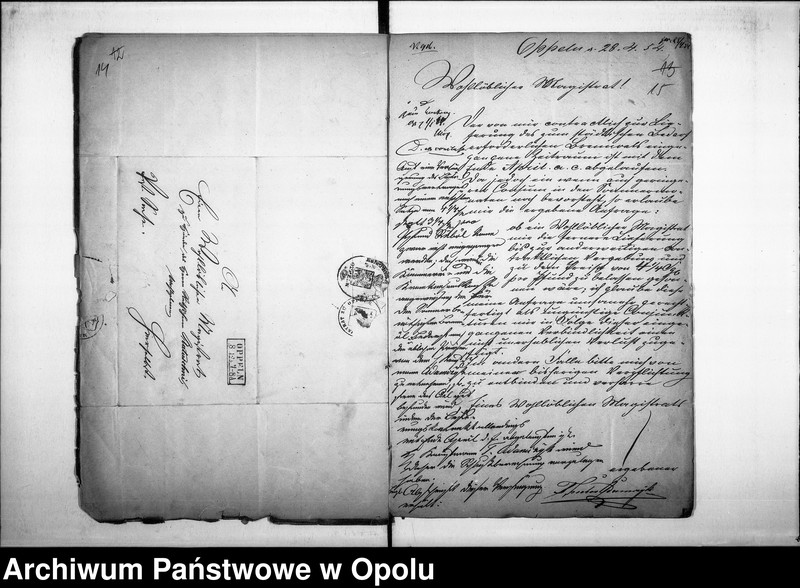 Obraz 12 z jednostki "Acta des Magistrats zu Oppeln betreffend: die Strassen-Beleuchtung und Verdingung der Oellieferung. de Anno 1853"