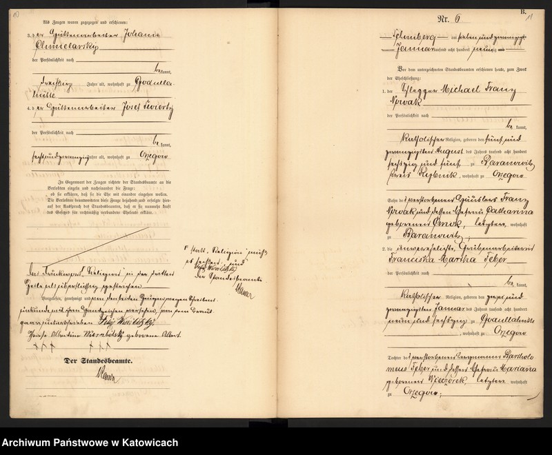 image.from.unit.number "Księga Małżeństw [ Heiraths-Haupt-Register ] nr 1 - 70"