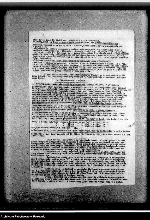 Obraz 8 z jednostki "Korespondencja w sprawach organizacyjno-personalnych, powiadomienia o obchodach świąt, programy strzelania, zgody na przynależności do Związku Oficerów Rezerwy- statut, instrukcja, odezwa i korespondencja utworzonego w 1935 roku Stowarzyszenia Oficerów Rezerwy Rz.P. dla odbudowy zamku ks. Wiśniowieckich z /s w Tarnopolu"