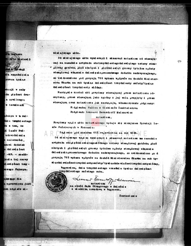 Obraz 8 z jednostki "Umowa dzierżawna majątku państwowego Pałczyn w powiecie wrzesińskim"