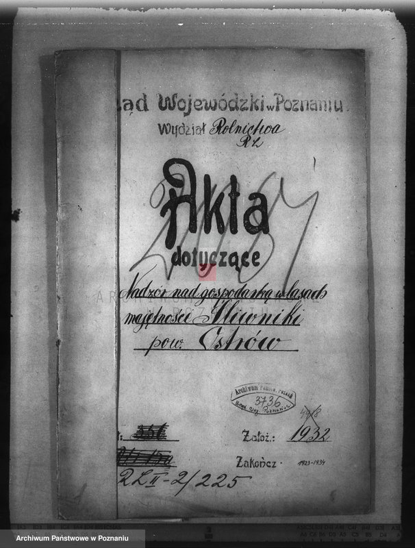 Obraz 4 z jednostki "Nadzór nad gospodarką w lasach majętności Śliwniki powiat ostrowski"