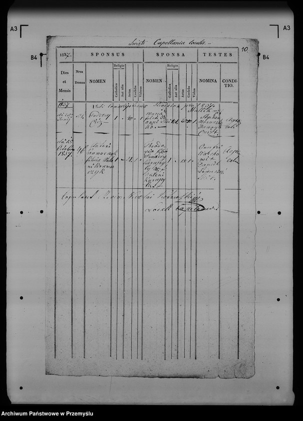 image.from.unit.number "[Kopie ksiąg metrykalnych parafii Święte z filią Zadąbrowie (dekanat Radymno)]"