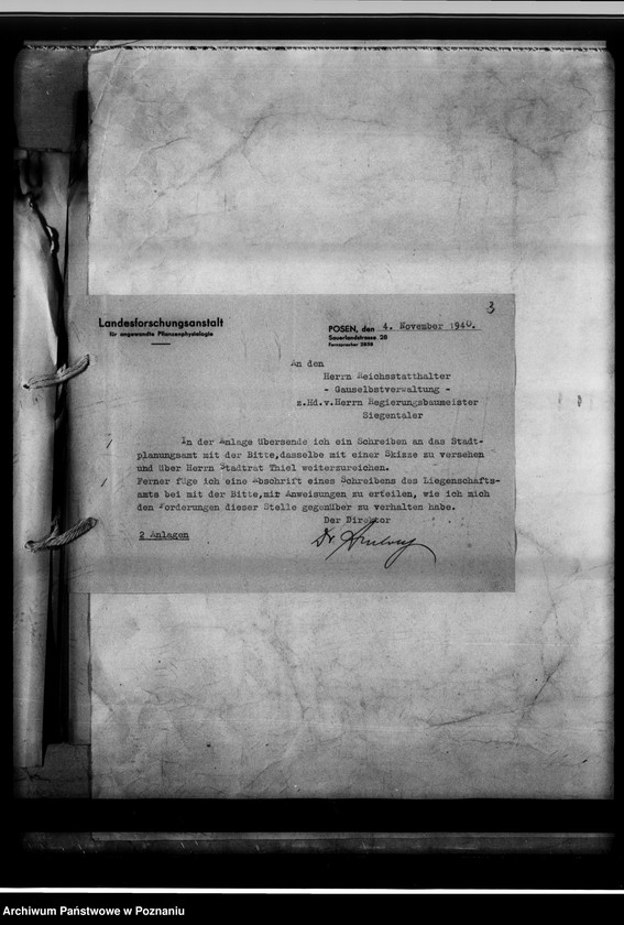 Obraz 7 z jednostki "Gauversuchsanstalt für Pflanzphysiologie Verlegung der Anstalt."