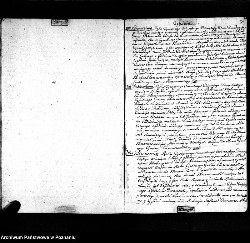 Obraz 15 z jednostki "Akta urodzonych, małżeństw i zmarłych"