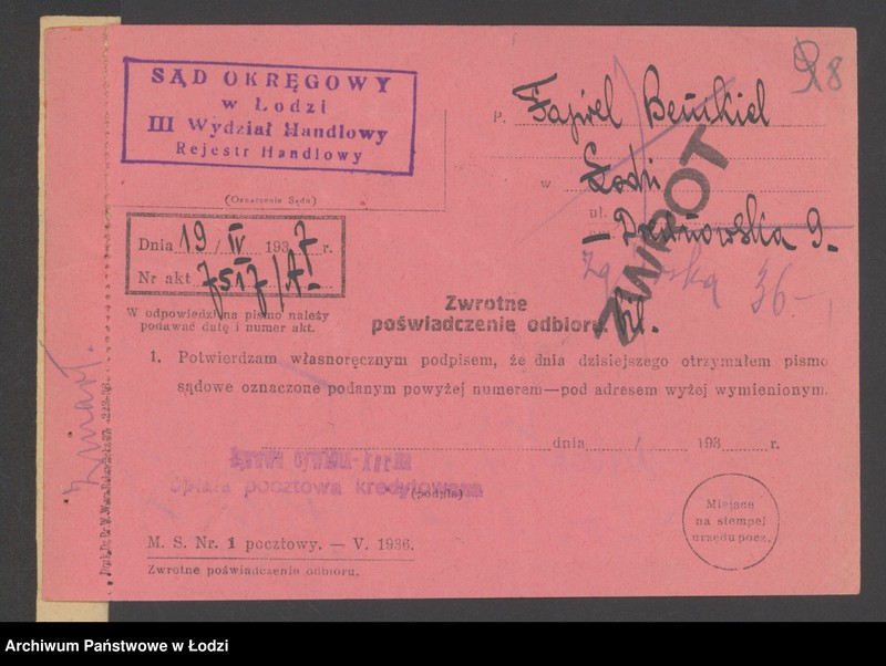 Obraz 10 z jednostki "Fajwel Benikel- handel garderobą męską"