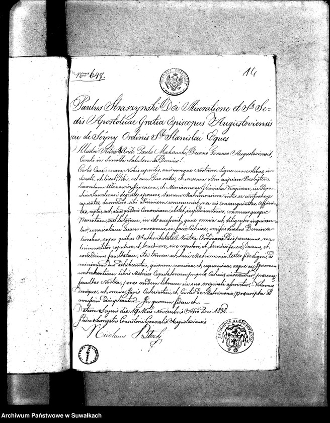 image.from.unit.number "[Aneksa z akt U.S.C. Parafii Suwałki]."