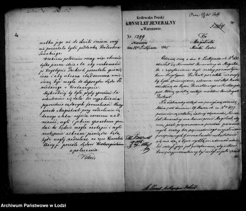 Obraz 15 z jednostki "Akta tyczące się spisu inwentarza pozostałości po zmarłej Krystynie Dekiert wyrobnicy poddanej pruskiej"