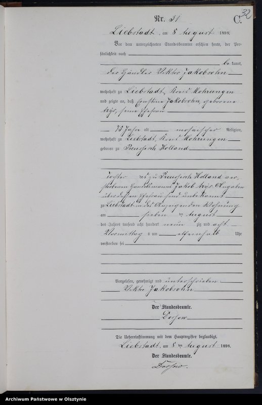 image.from.unit.number "Sterbe-Neben-Register Nr 1 - 46"