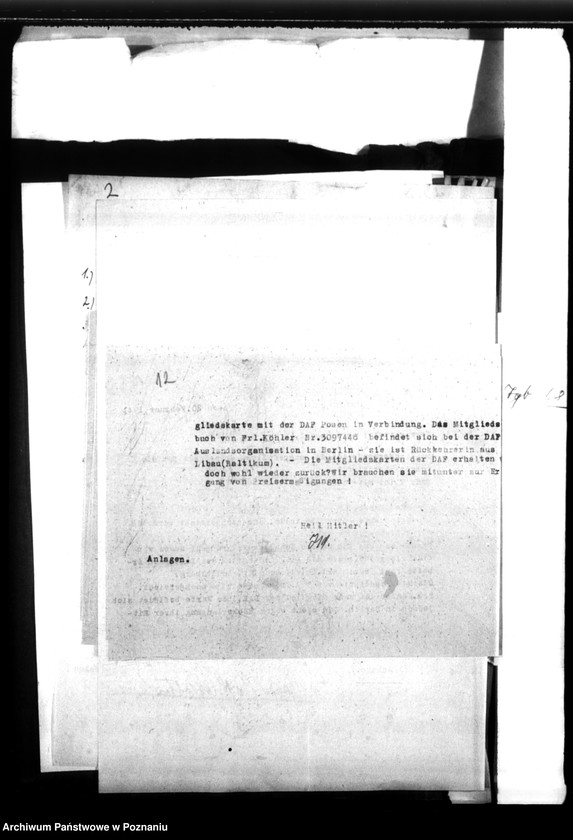 Obraz 16 z jednostki "Schriftwechsel mit der Reichsstalshalterei betr. die Gefolgschaftsmitglieder der Gräberzentrale"