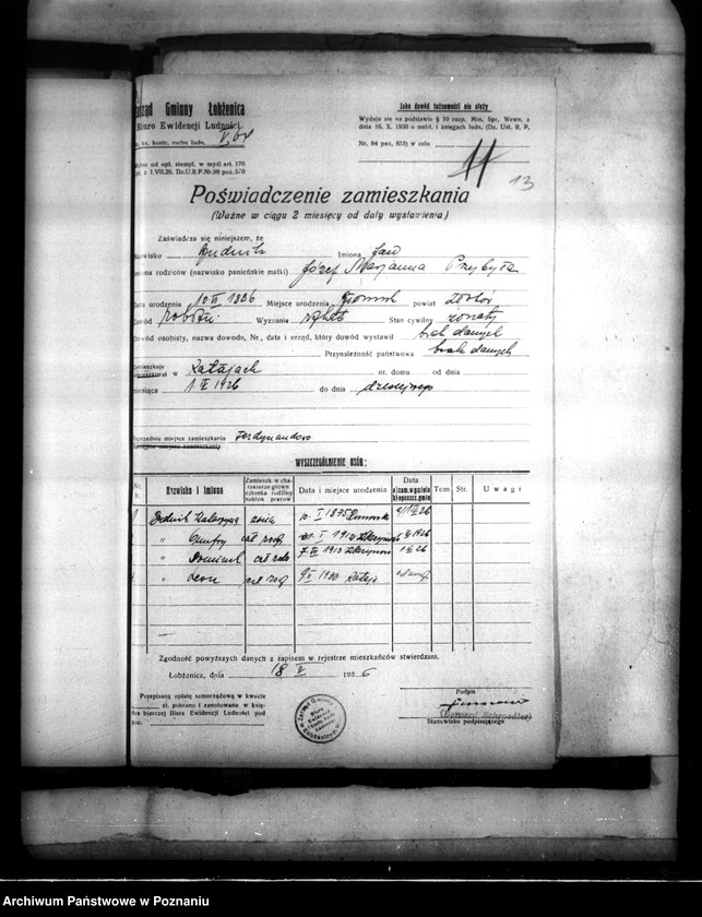 Obraz 17 z jednostki "Majątek Łobżenice powiatu wyrzyskiego odprawy z art. 44 ustawy o wykonaniu reformy rolnej"