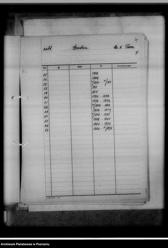 Obraz 8 z jednostki "Bücherverzeichnis betreff: Kreissippenamt Turek"