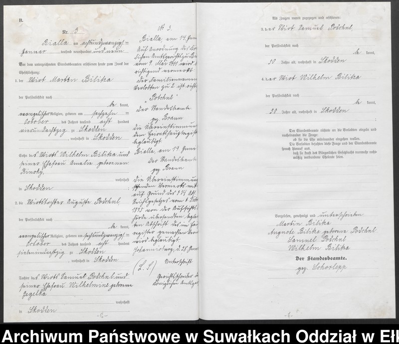 image.from.unit.number "[Heirats-Haupt-Register des Königlichen Preussischen Standes-Amtes Bialla Kreis Johannisburg]"