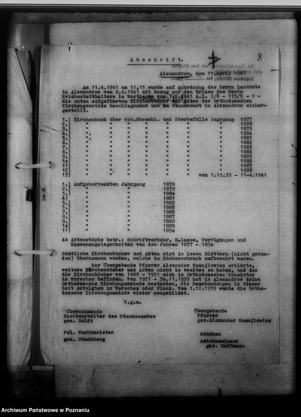 Obraz 13 z jednostki "Einziehungsprotokolle [ksiąg kościelnych] Kreis Hermannsbad [Ciechocinek powiat Aleksandrów Kujawski, województwo bydgoskie]"