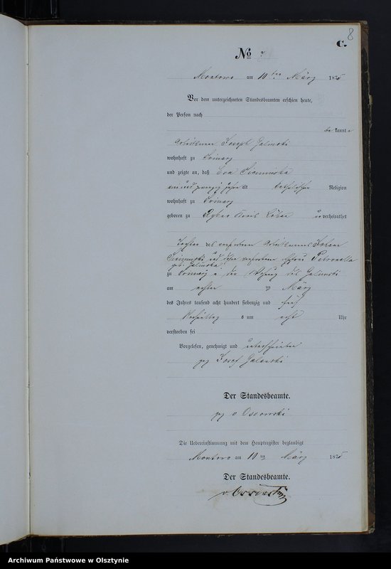 image.from.team "Urząd Stanu Cywilnego w Zwiniarzu pow. nowomiejski"