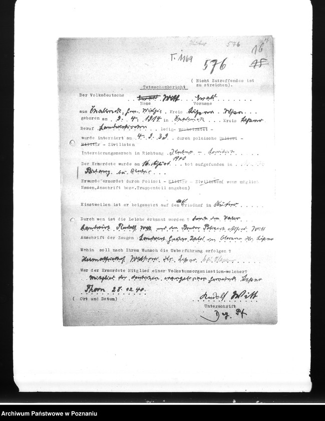 Obraz 20 z jednostki "Wykazy miejscowych Niemców, którzy zginęli w 1939 roku w różnych powiatach"