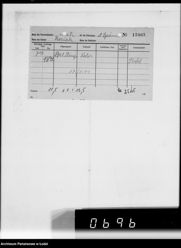 Obraz 9 z jednostki "G.Matz [rachunki za dostawy towarów dla Getta]"