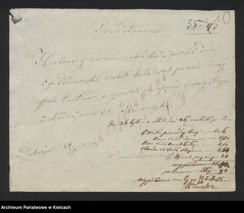 image.from.unit.number "Dowody rozchodu kasy dóbr Przęsławice od 1 listopada do 28 lutego 1869 roku"