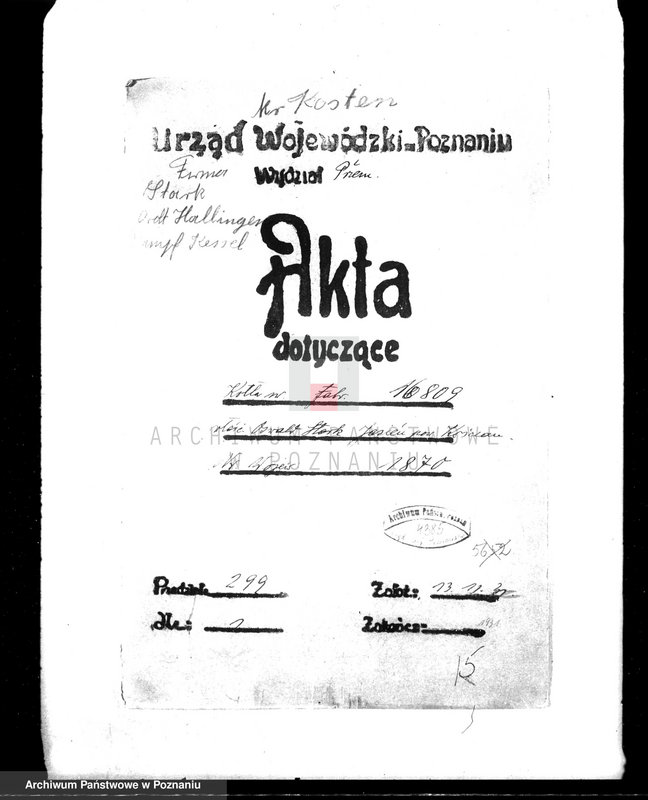 Obraz 4 z jednostki "Młyn parowy w Jasieniu pow. kościański własność O. Starke nadzór nad kotłami parowymi"